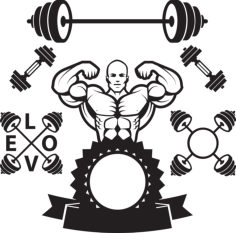 Bodybuilder 1 Laser Cut Svg File, Free Vectors File
